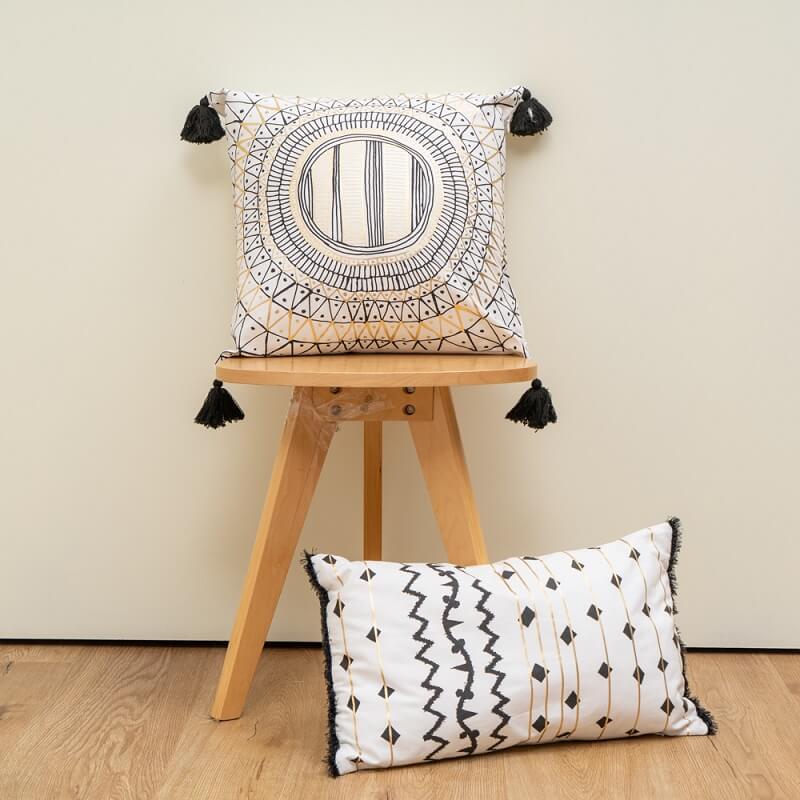 Bohemian Canvas Throw Pillow 2