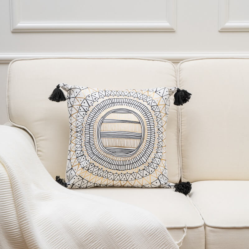 Bohemian Canvas Throw Pillow 3