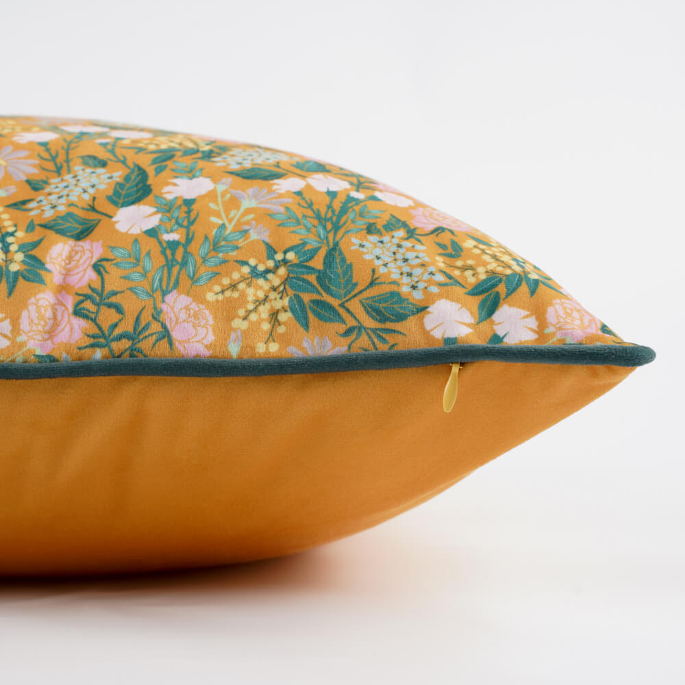 Decorative velvet throw pillow 1