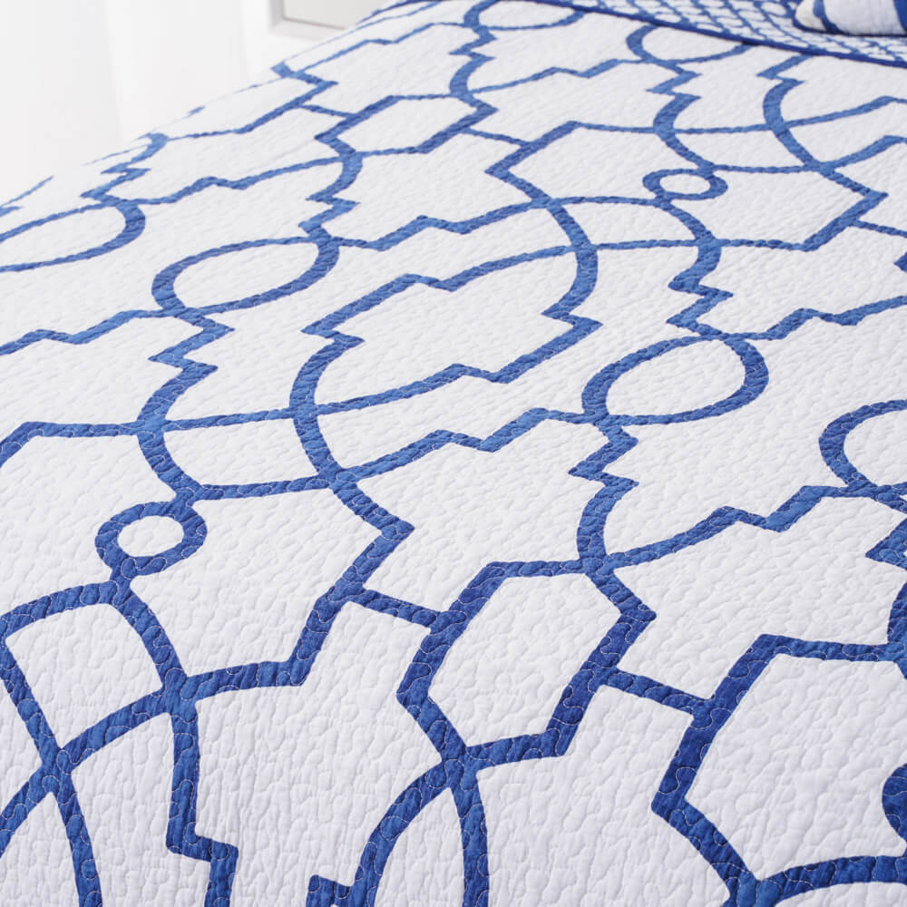 Geometrical printed Quilt Set 6 1