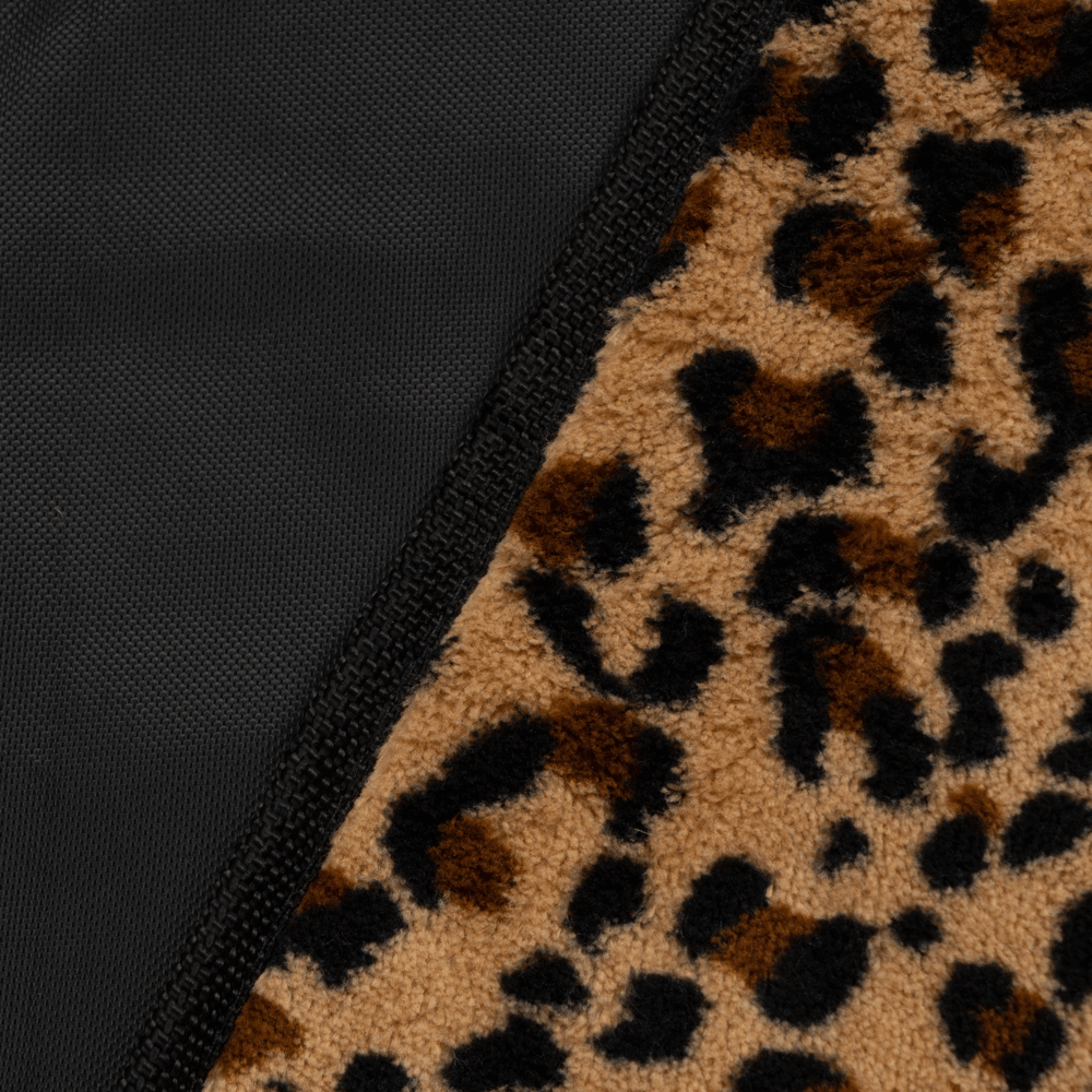 Leopard Fleece Oxford Picnic Mat 3