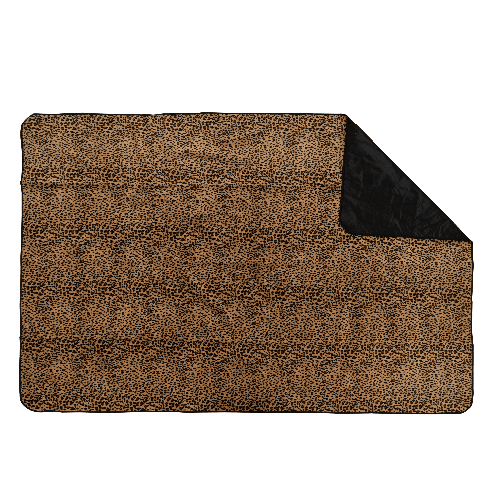 Leopard Fleece Oxford Picnic Mat 4