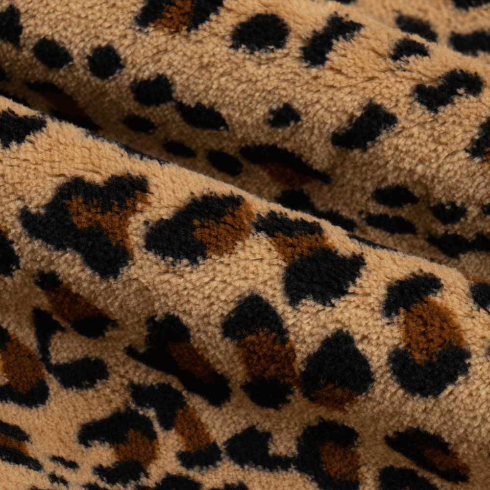 Leopard Fleece Oxford Picnic Mat 5