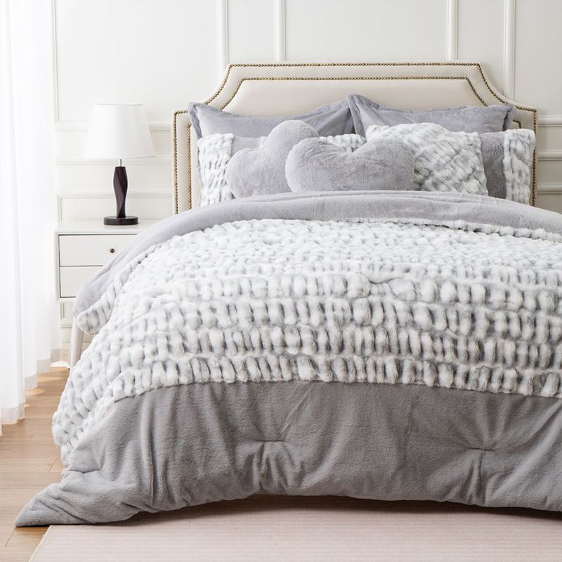 Tie Dye Ruched Minky Comforter Set Olive Home