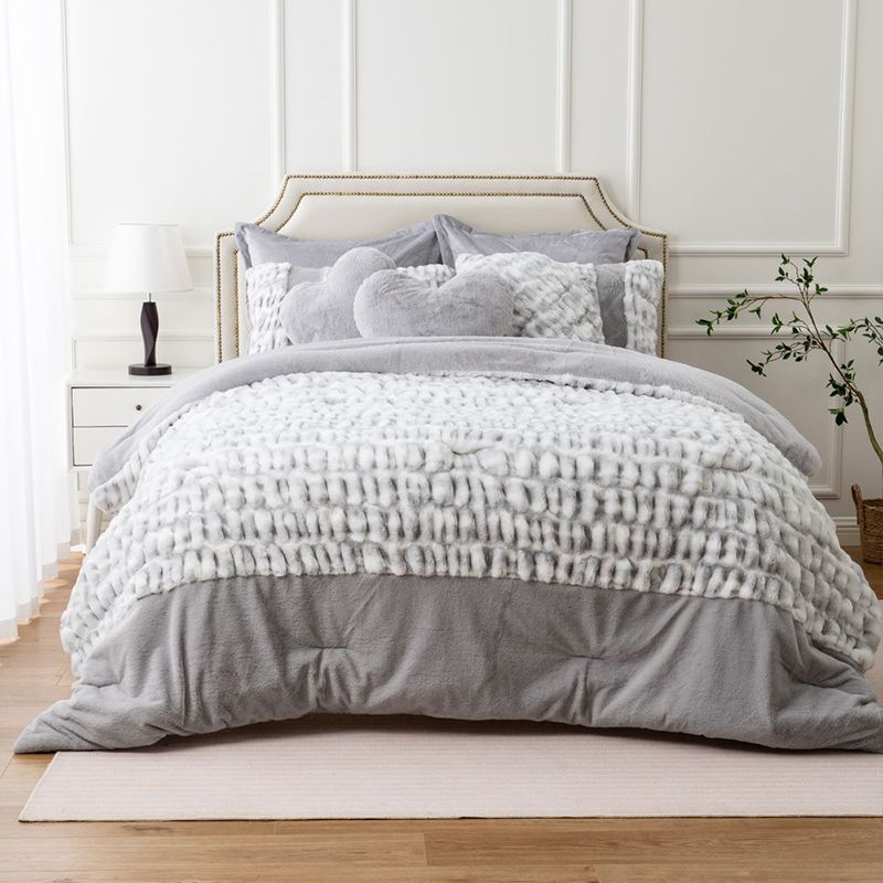 Tie Dye Ruched Minky Comforter Set Olive Home