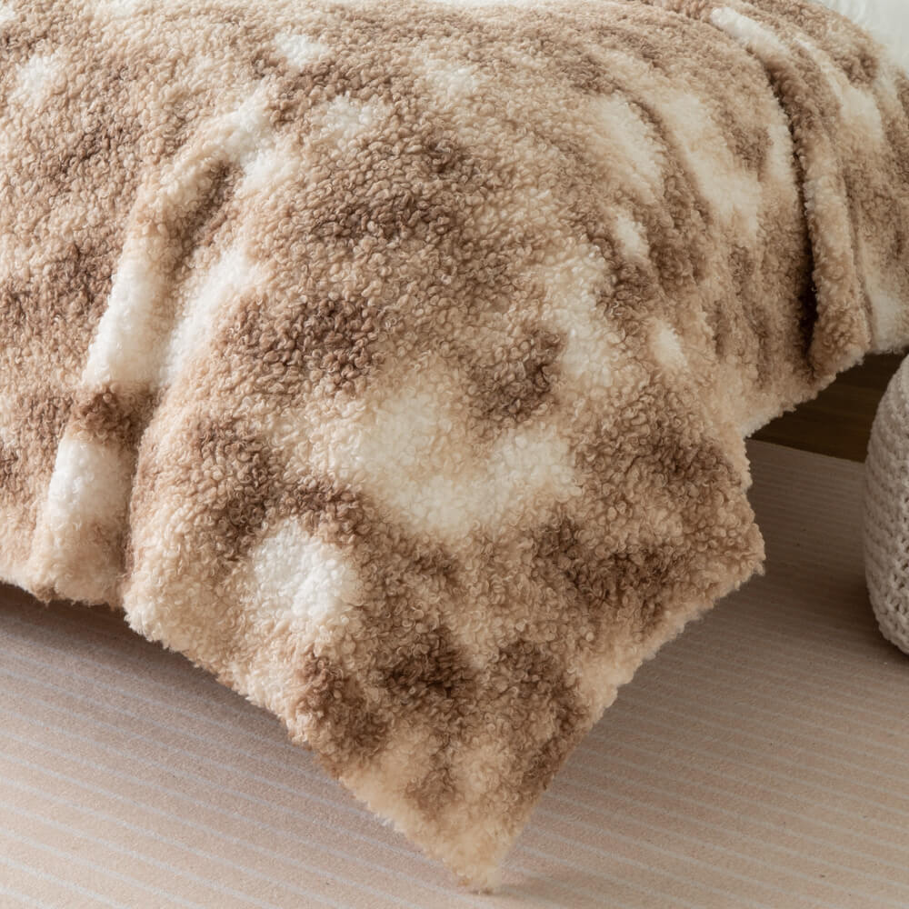 Tie dye teddy fur comforter set 12 1