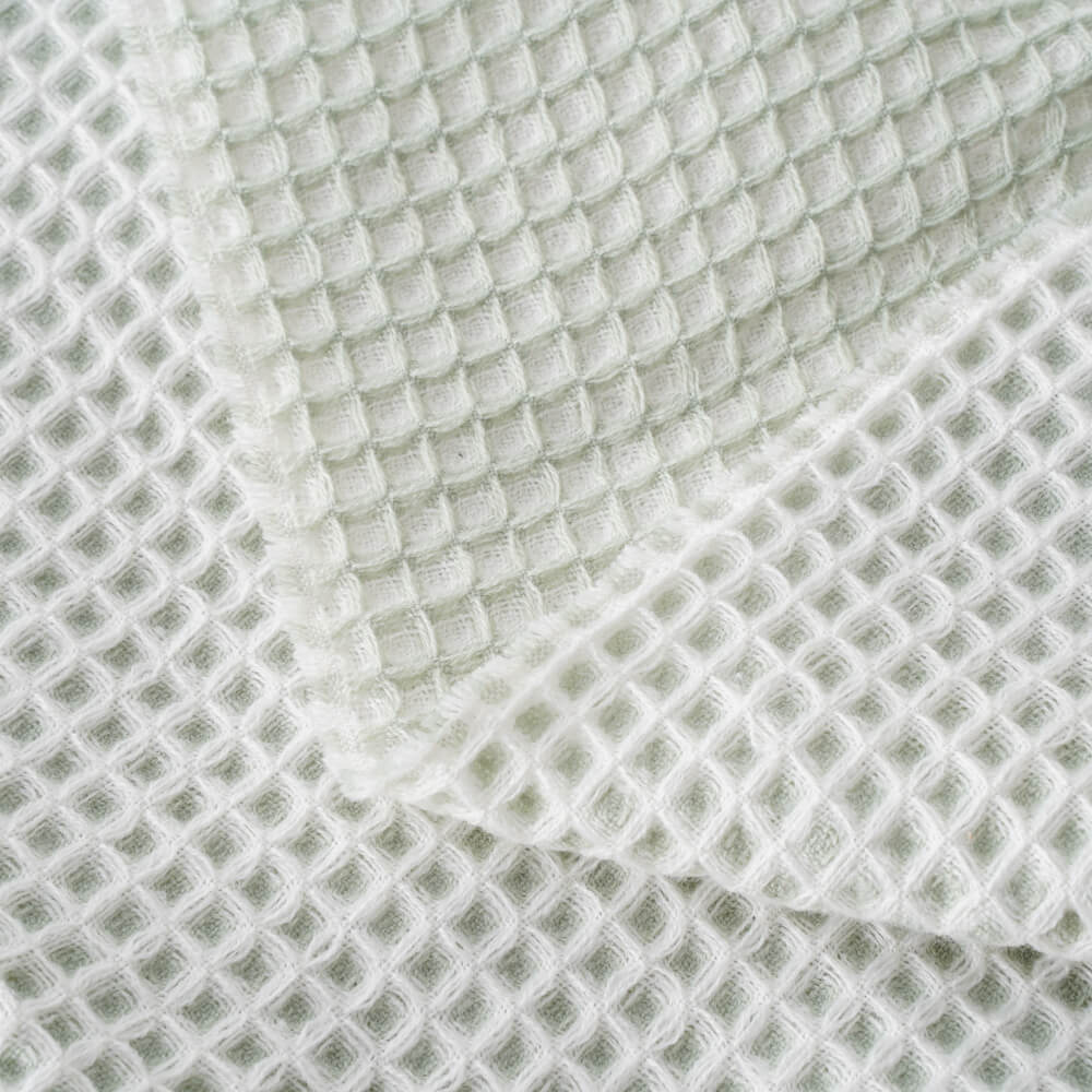 Waffle Weave Blanket with Fringes 5