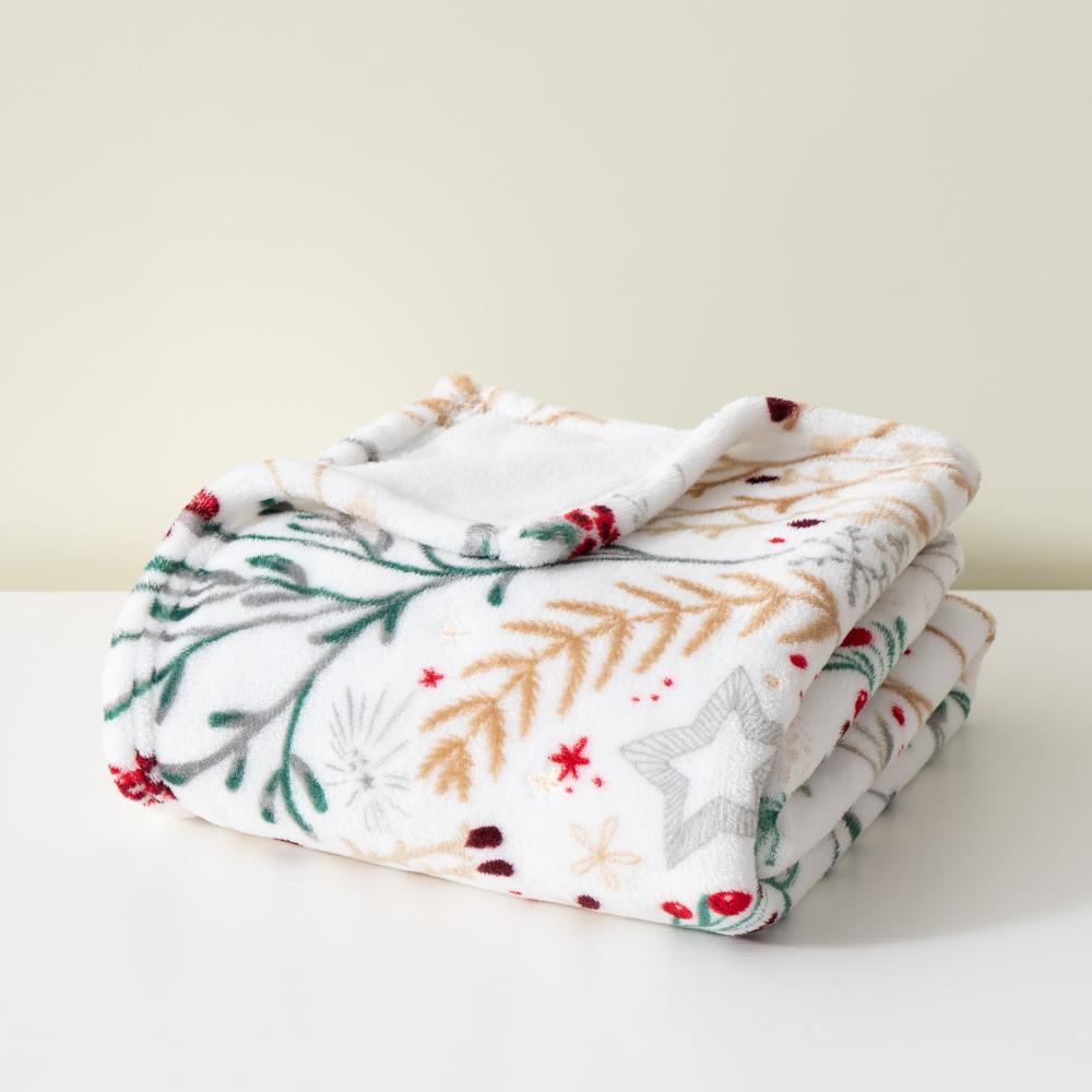 Placement Foil Print Fleece Blanket 1