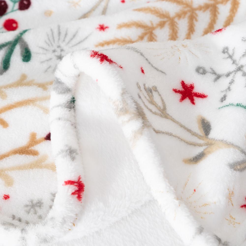 Placement Foil Print Fleece Blanket 2