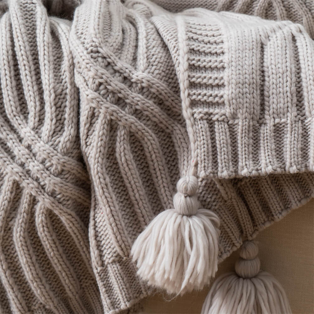 Cotton Imitation Recycled Throw Blanket 5