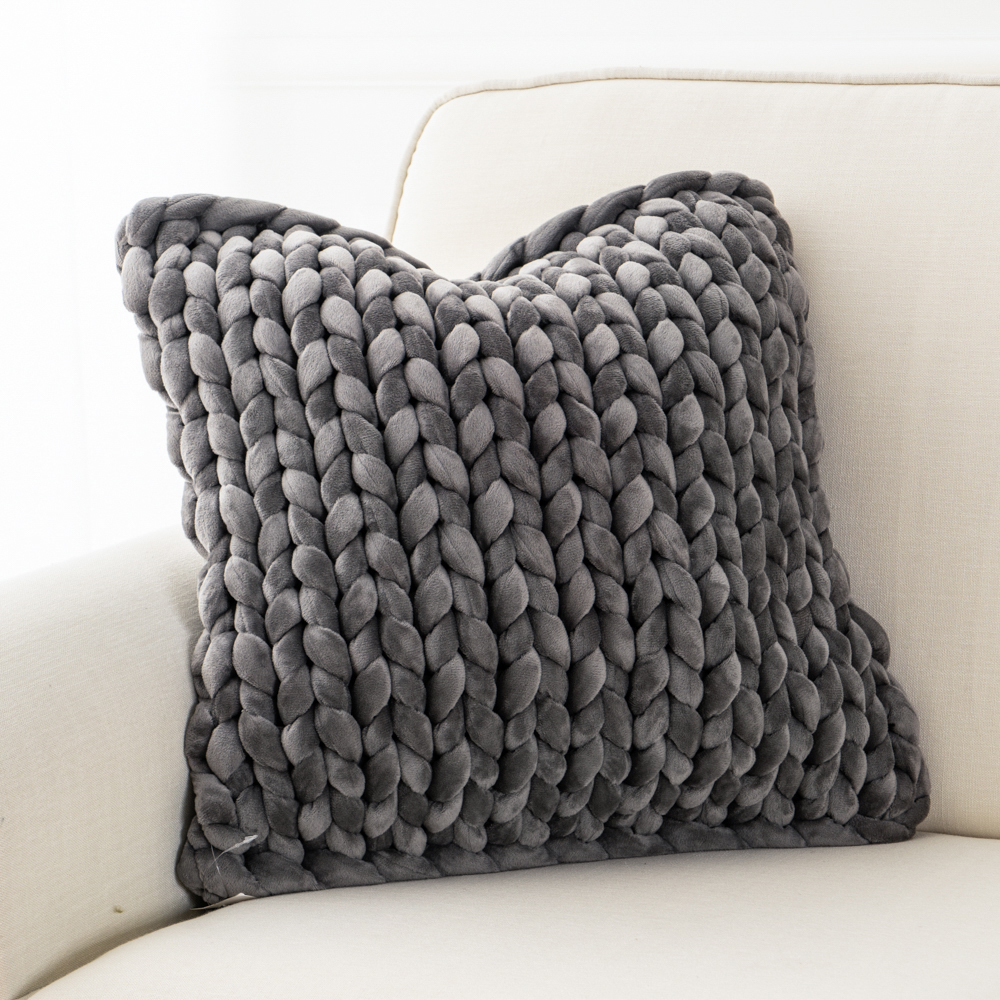Chunky Knitted Pillows