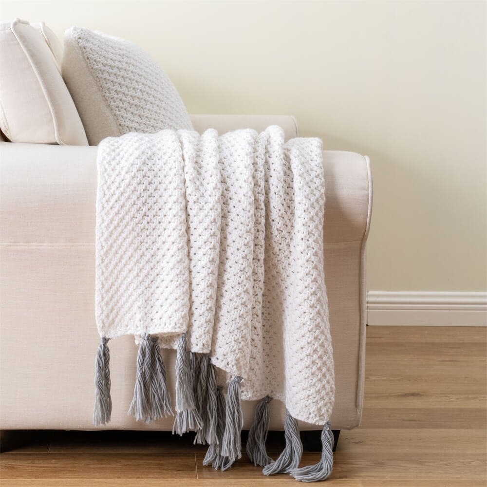 Imitation Cotton Knit Blanket 8