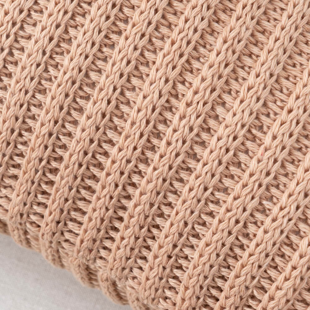 Knitted Striped Decorative Throw Pillow 3