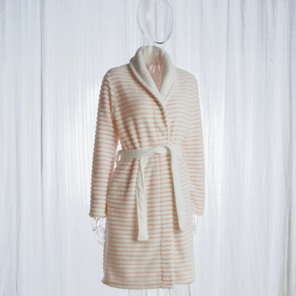 Jacquard Cationic Sherpa Dressing Gown
