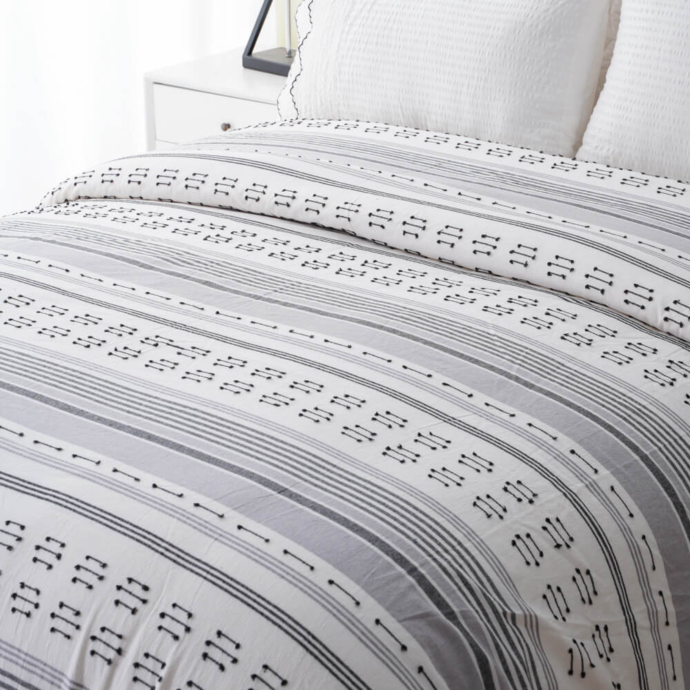 100Cotton Bohemian Geometric Striped Arrow Printed Duvet Set 1 1