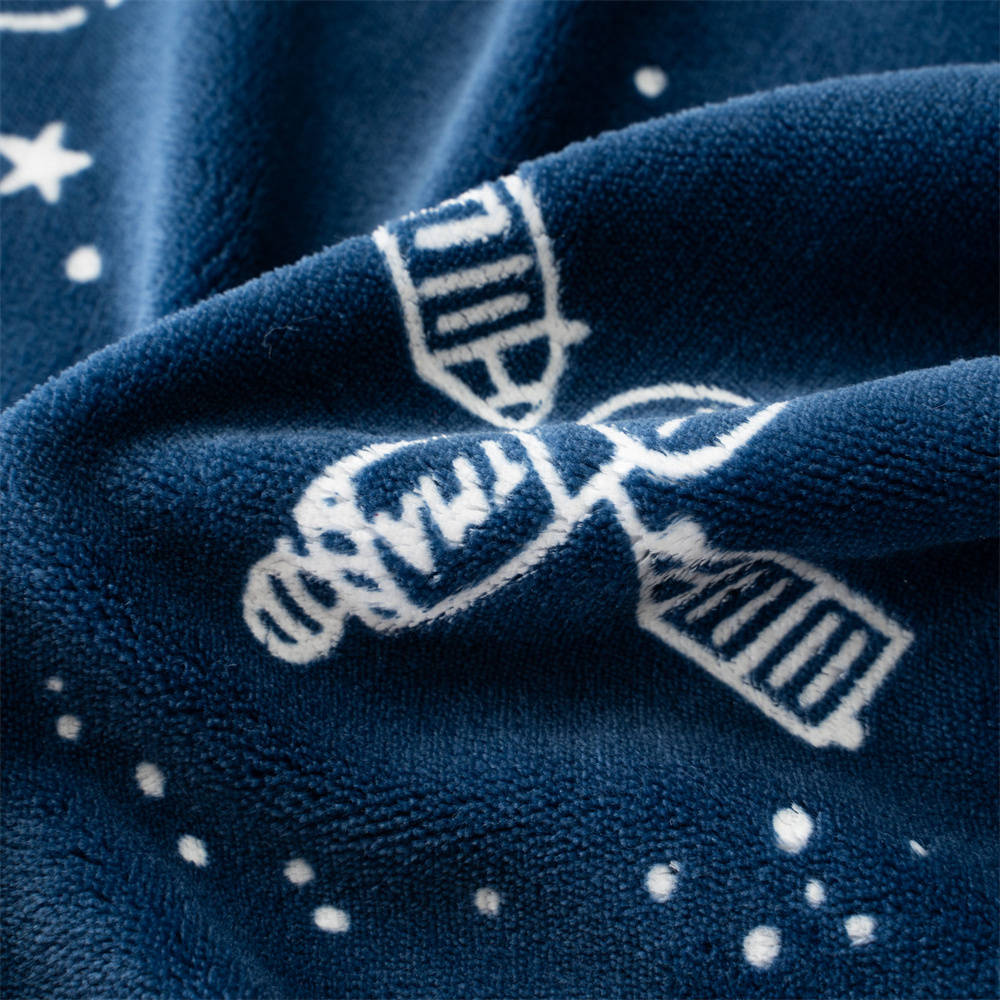 Astronaut glow in the dark flannel throw blanket 5