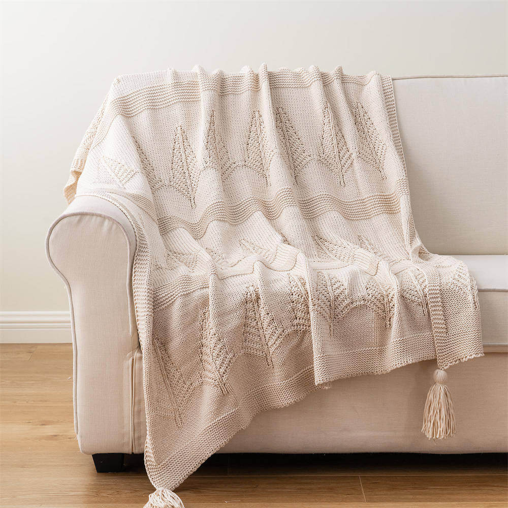 Christmas Tree Knit Throw 2 1