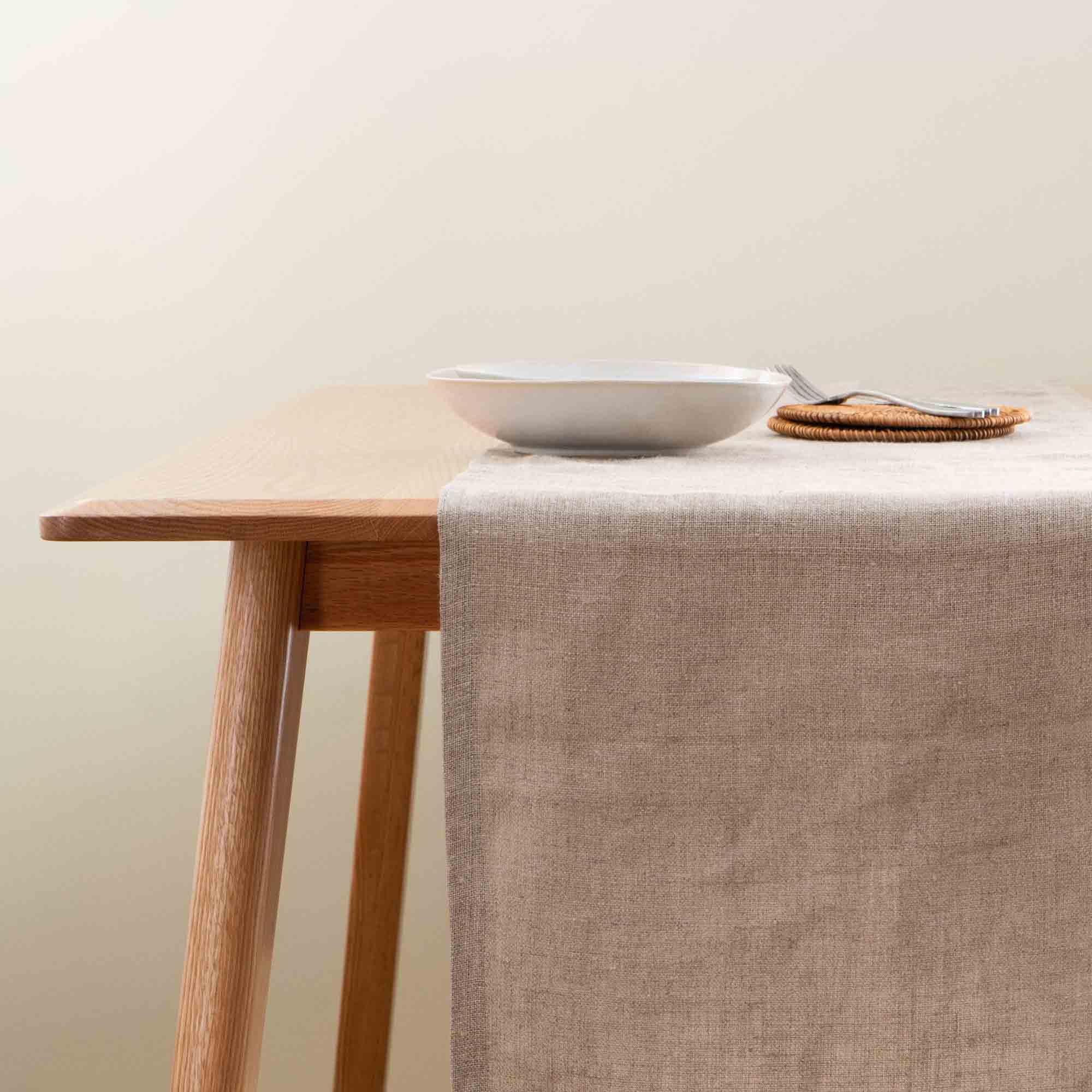 Natural Linen Table Runner 1