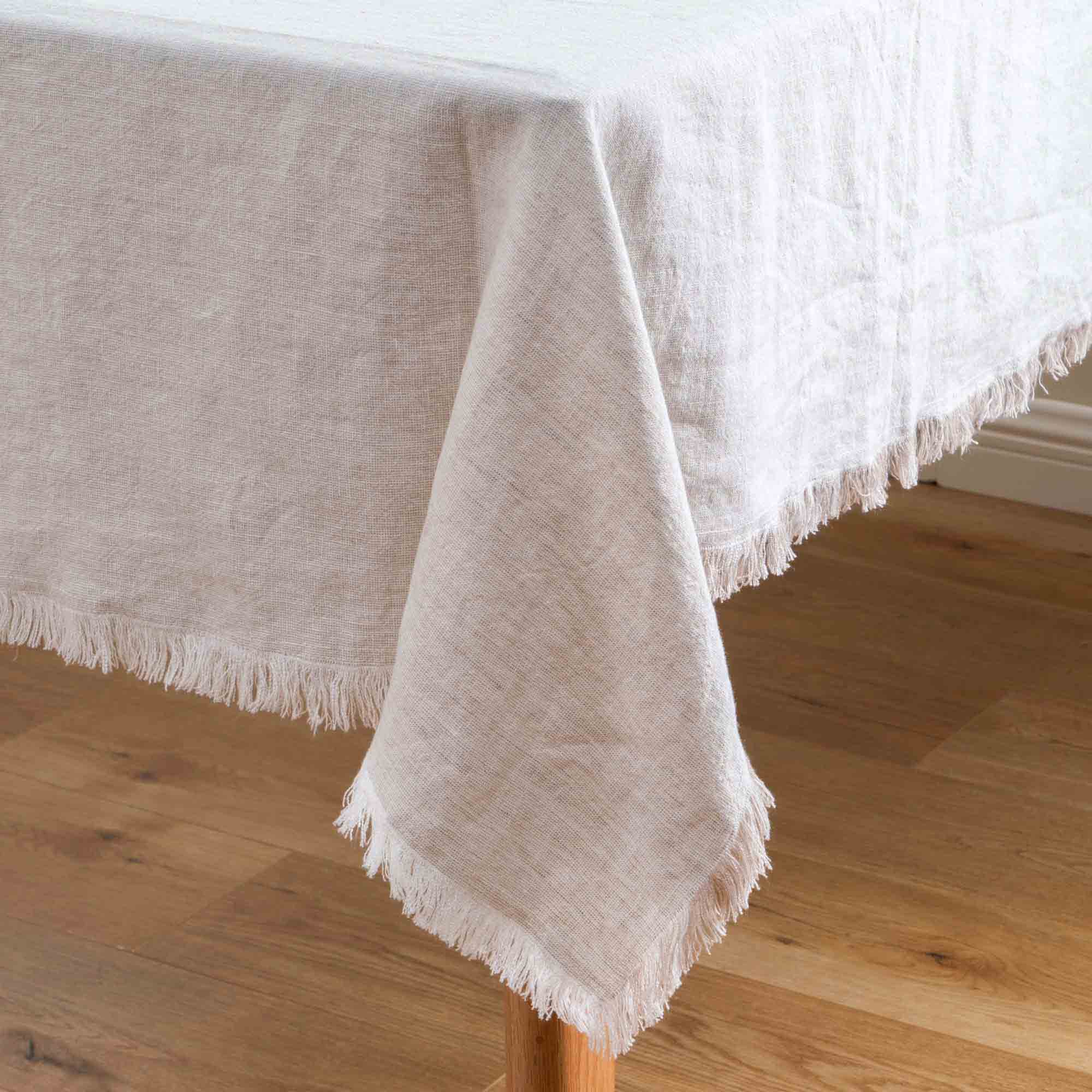 Solid Linen Tablecloth 2