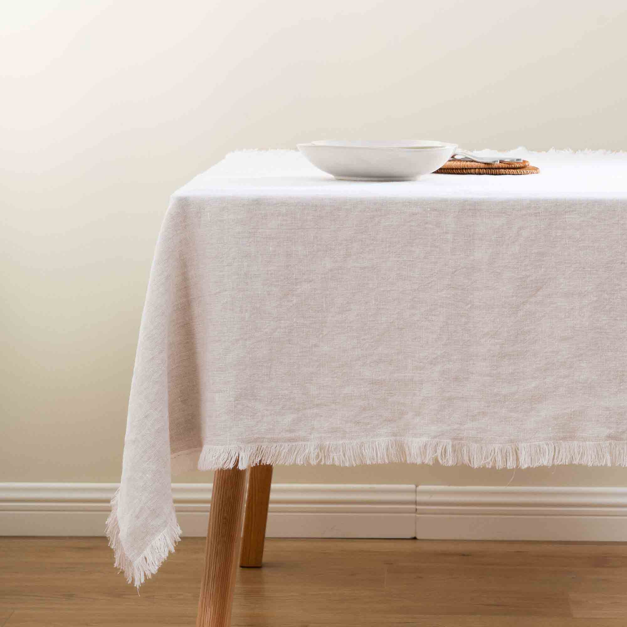 Solid Linen Tablecloth 3