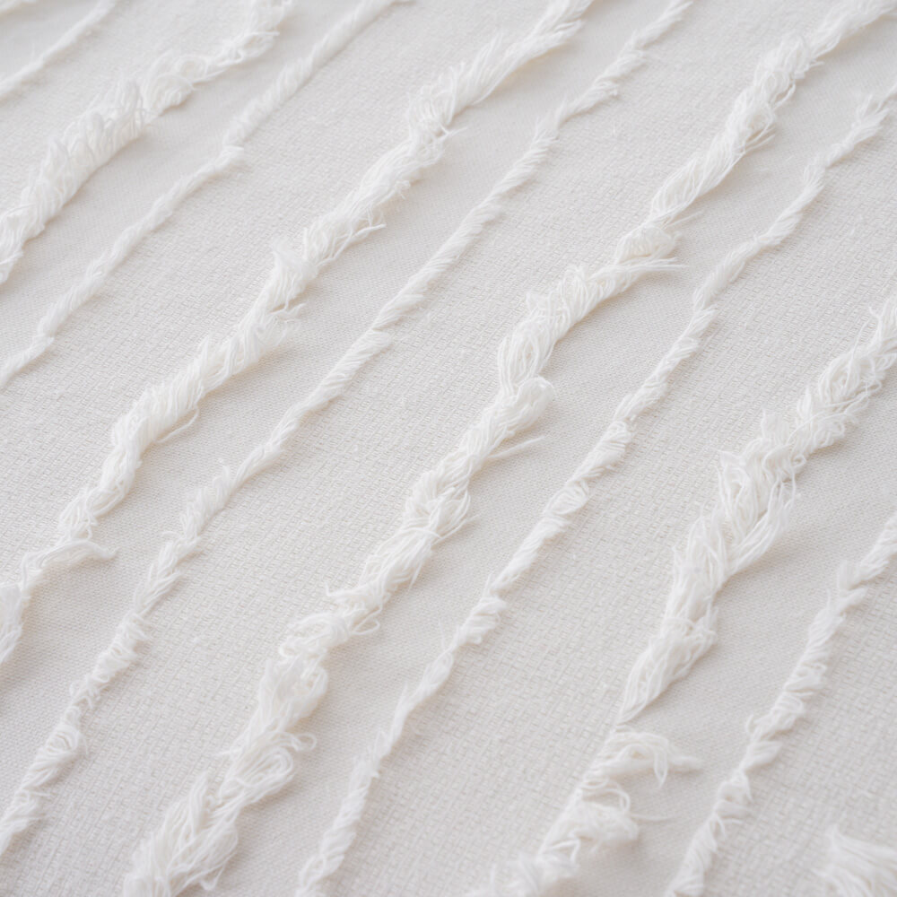 White Luxury 100 Cotton Tufted Washed Cotton Duvet Set 4 1