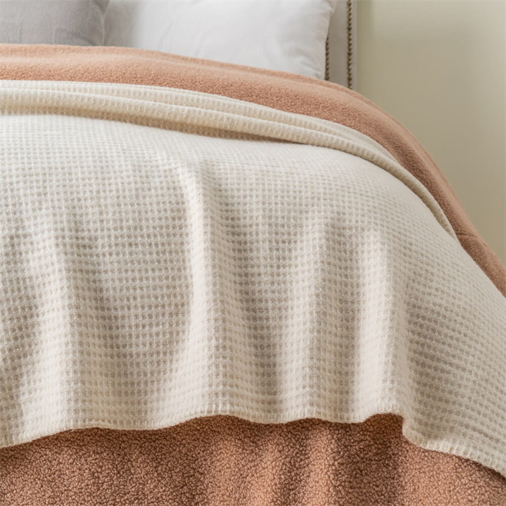 waffle weave wool blanket 5