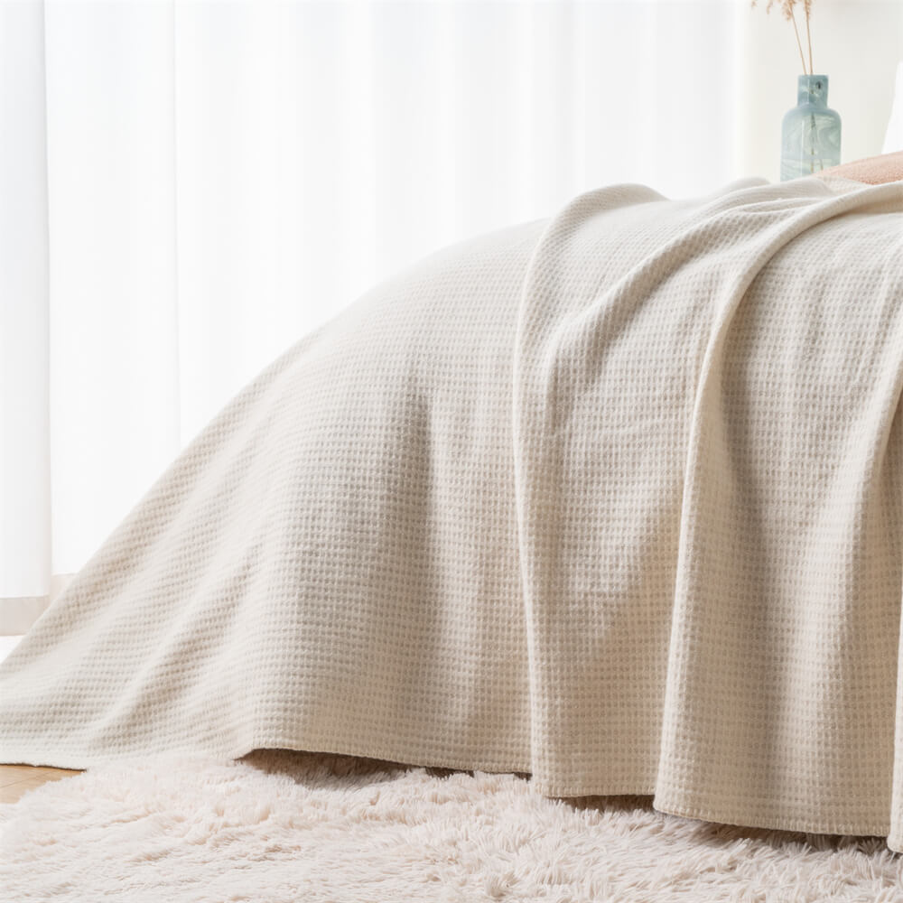 waffle weave wool blanket 8