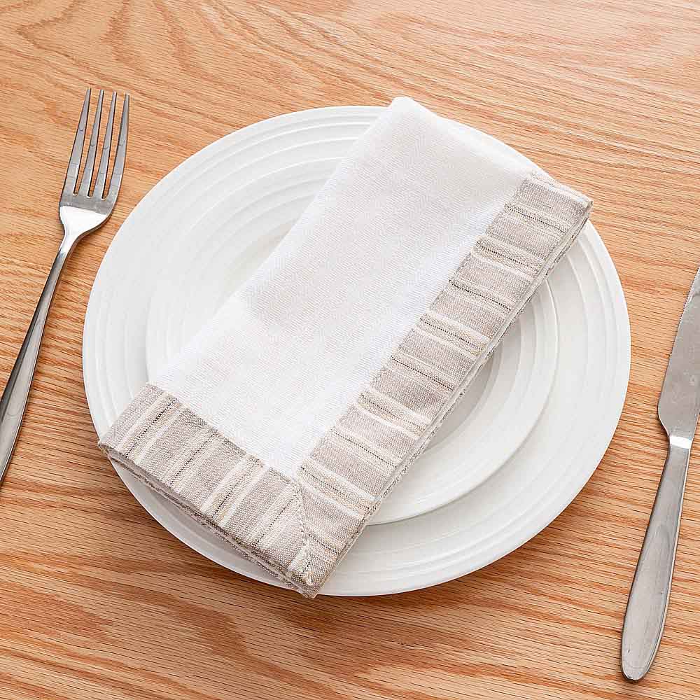 Bound Edge Linen Napkin 1