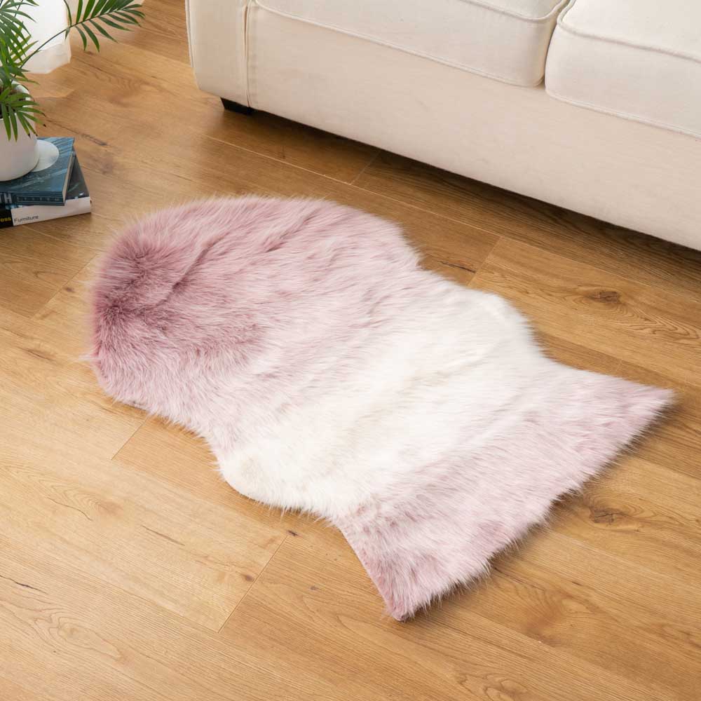 Ombre Faux Fur Shag Rug
