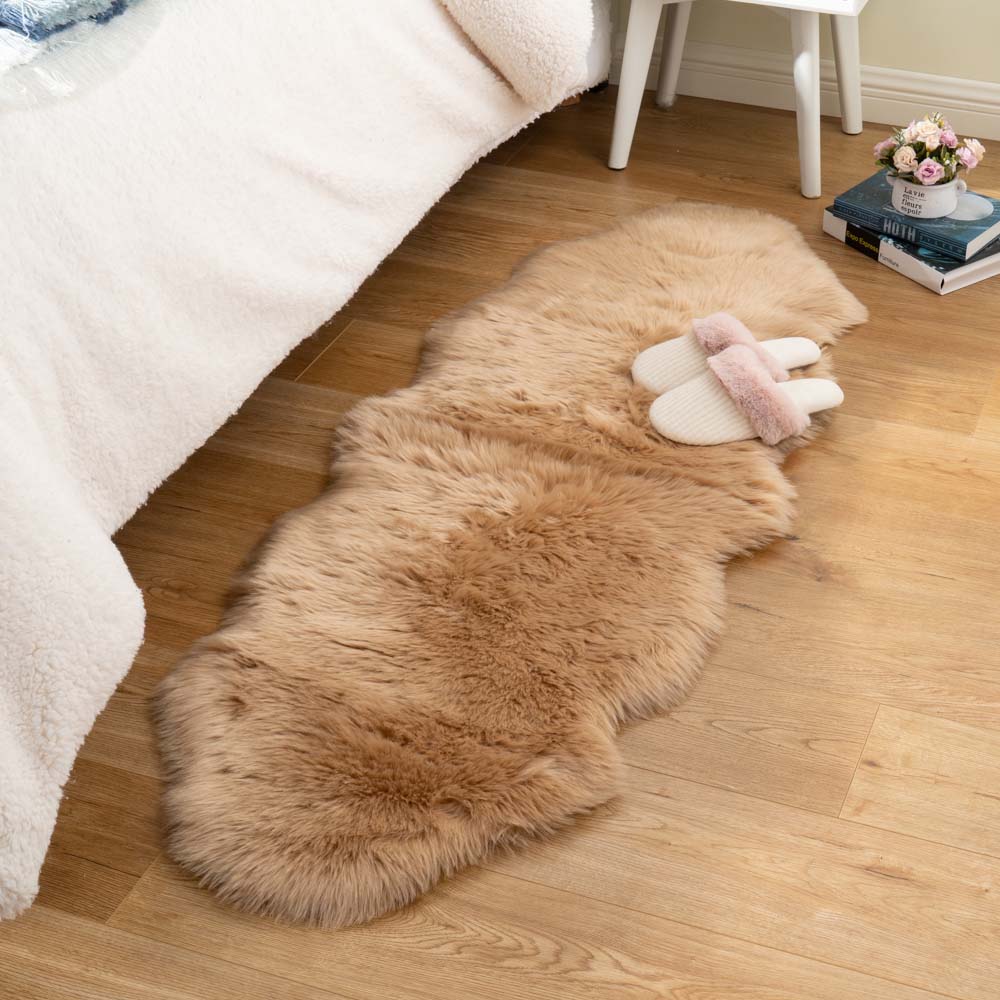 Fluffy Shaggy Faux Fur Runner Rug