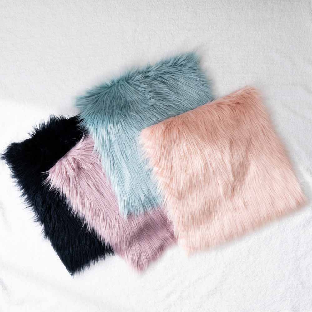 High Pile Faux Fur Chair Cover 10