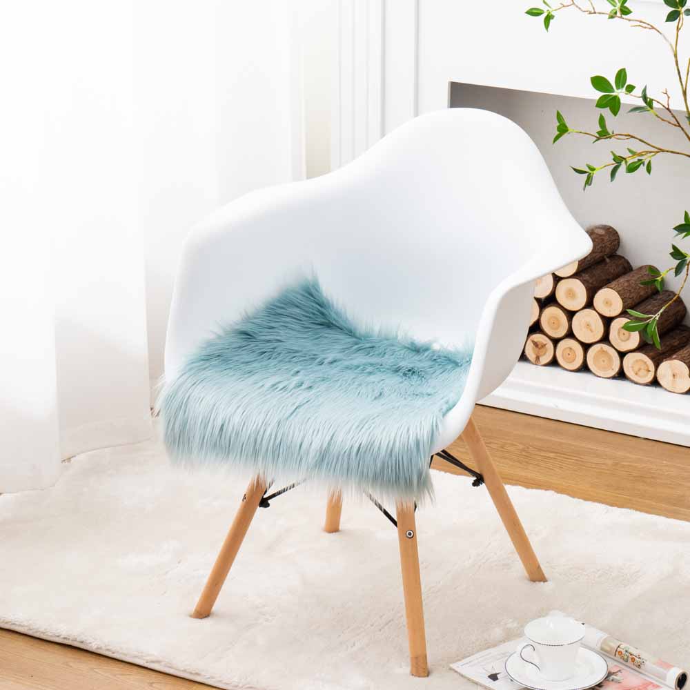 High Pile Faux Fur Chair Cover 4
