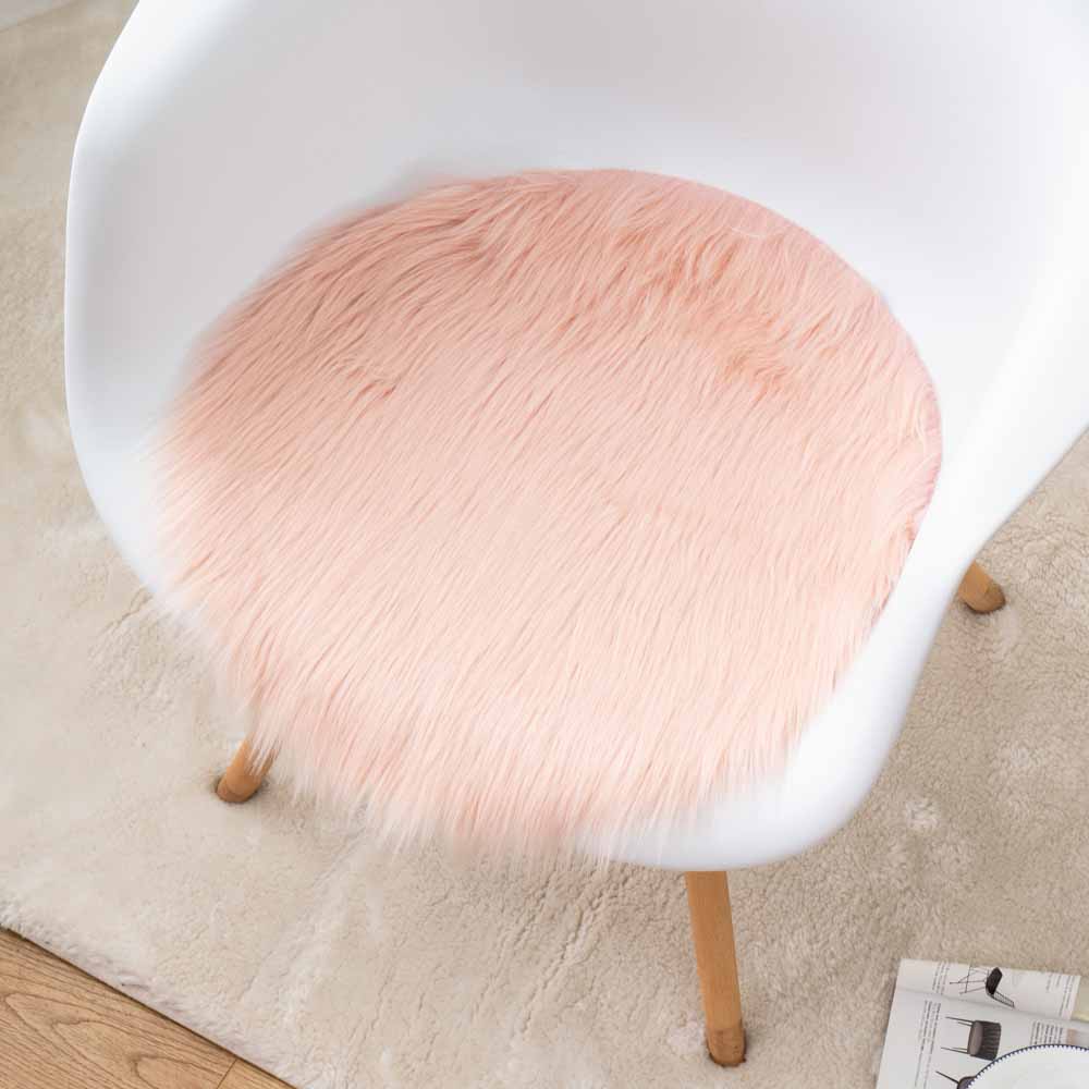 High Pile Faux Fur Chair Cover 5