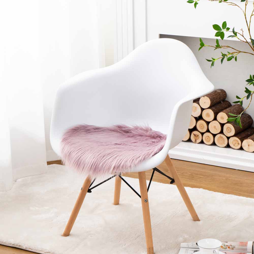 High Pile Faux Fur Chair Cover 6