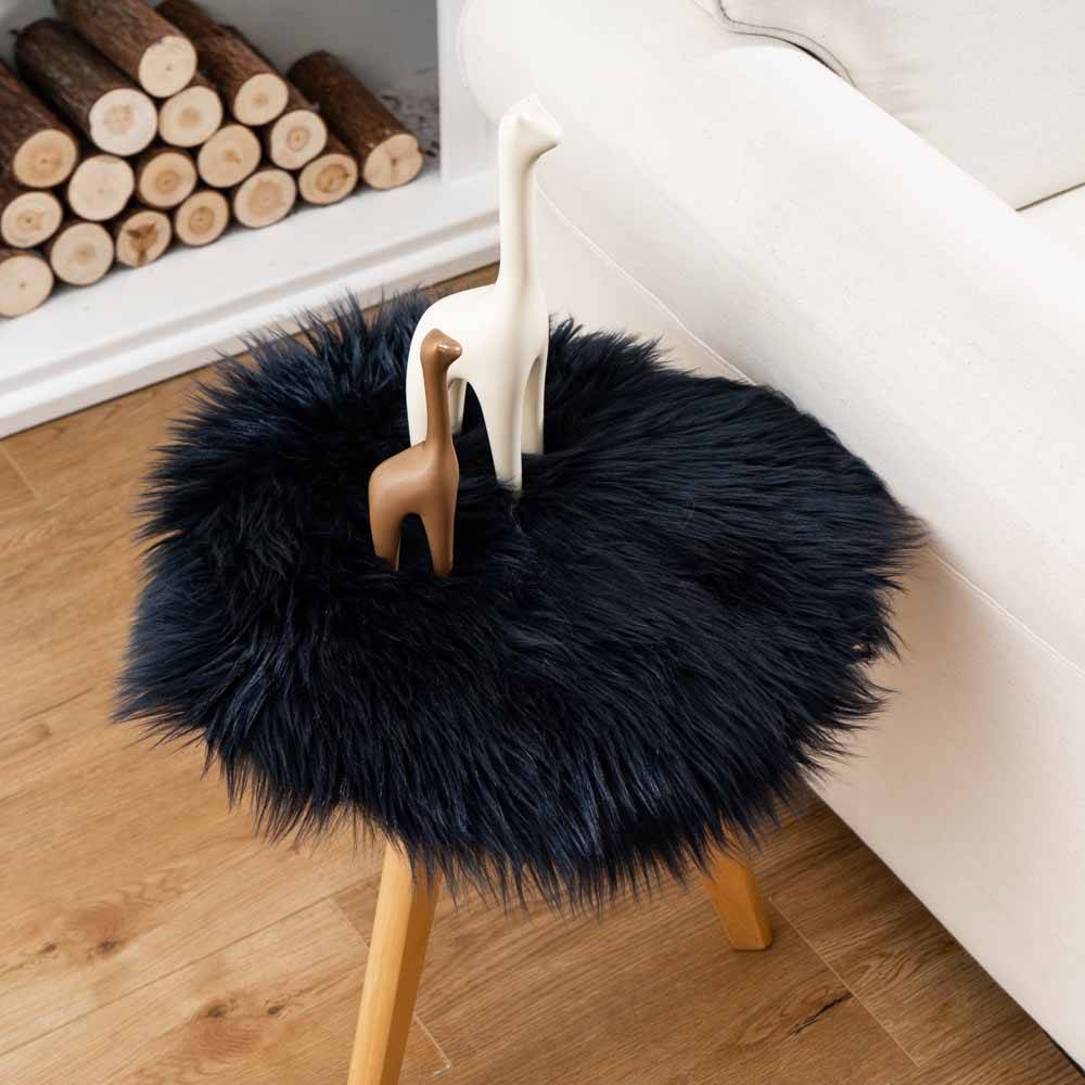 High Pile Faux Fur Chair Cover 8