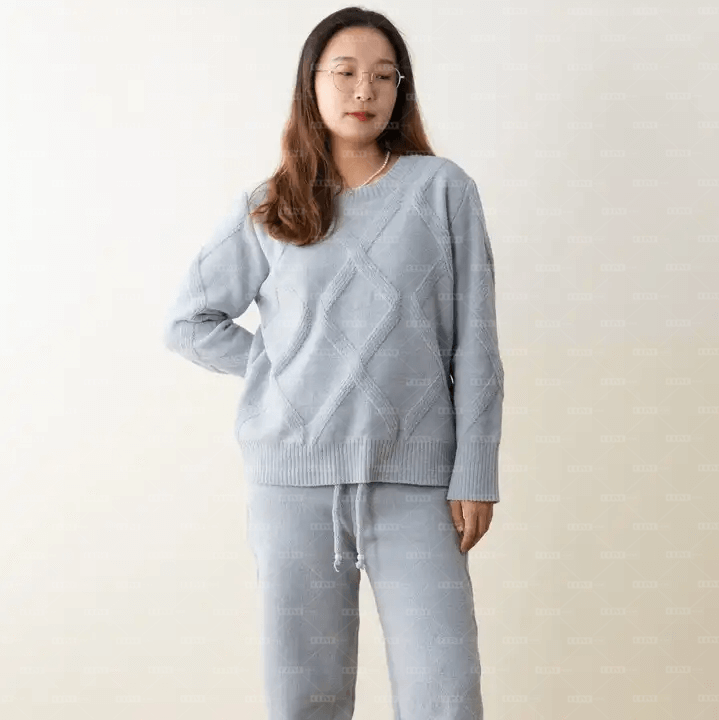 Knitted Fleece Sleepwear Suit