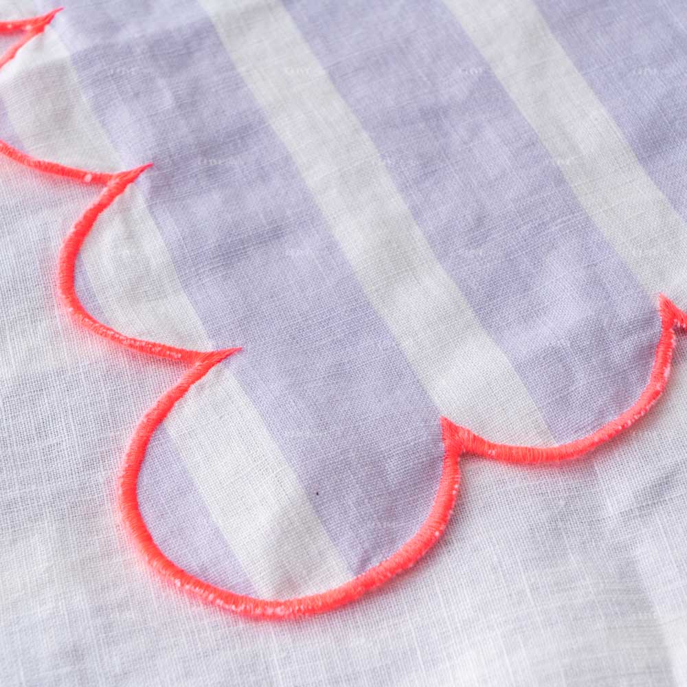 Scalloped Edge Linen Napkin 4