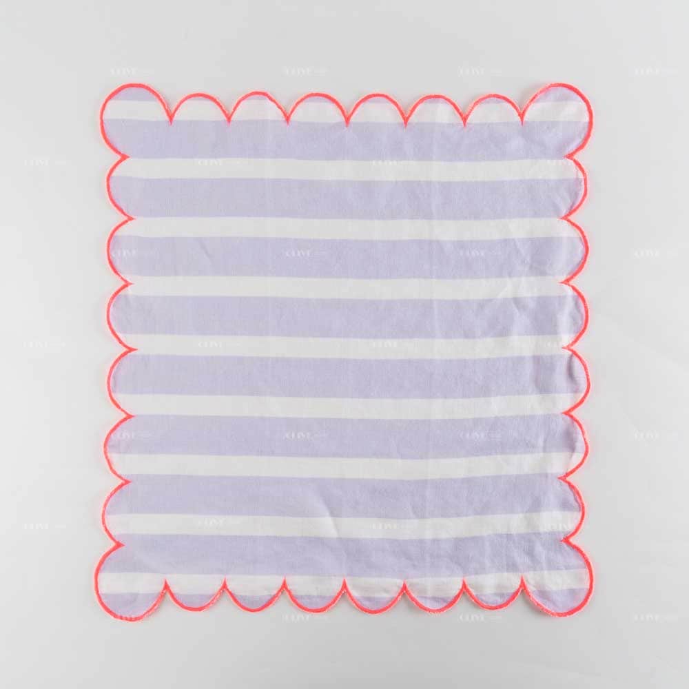 Scalloped Edge Linen Napkin 5