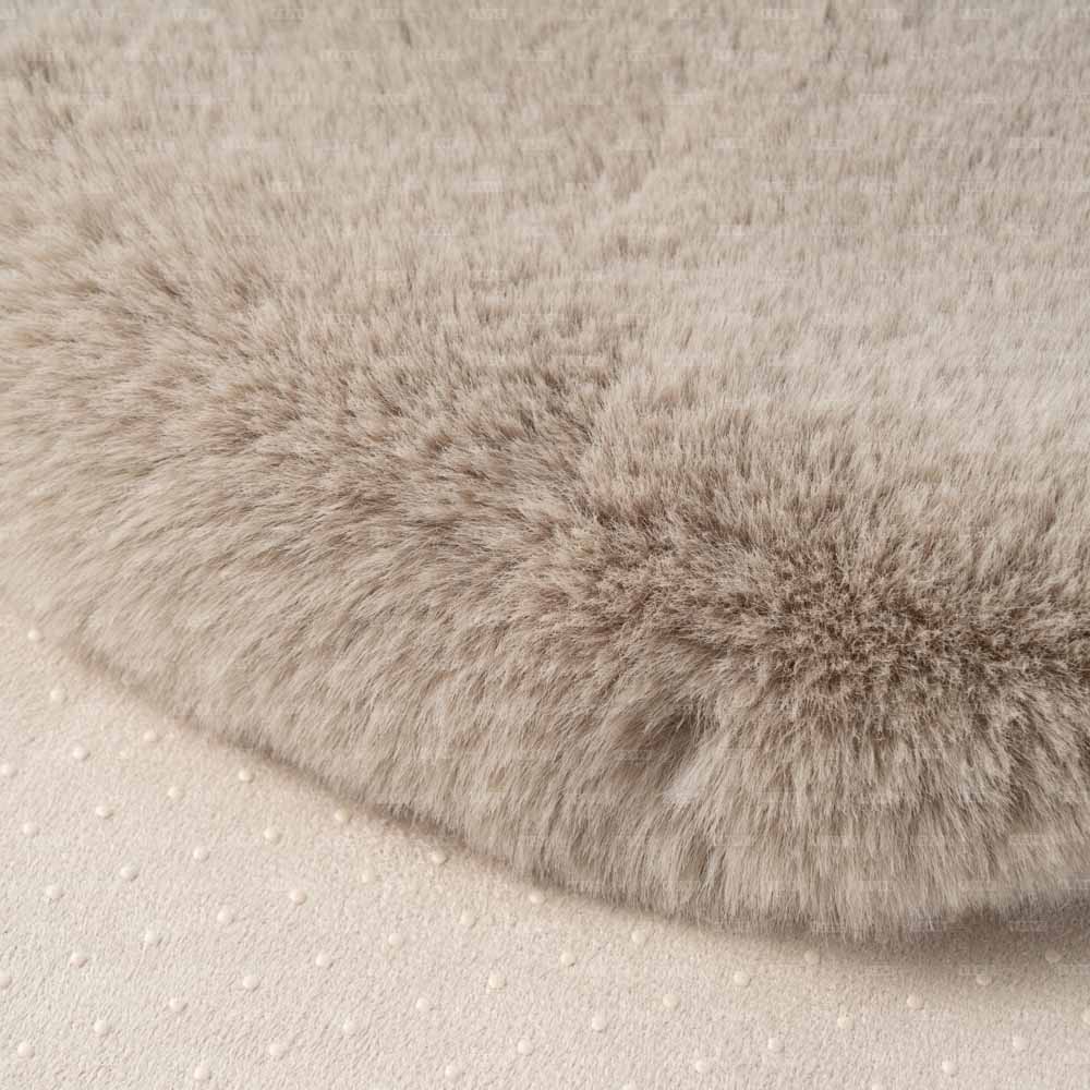 Thick Faux Sheepskin Bedside Rug 2