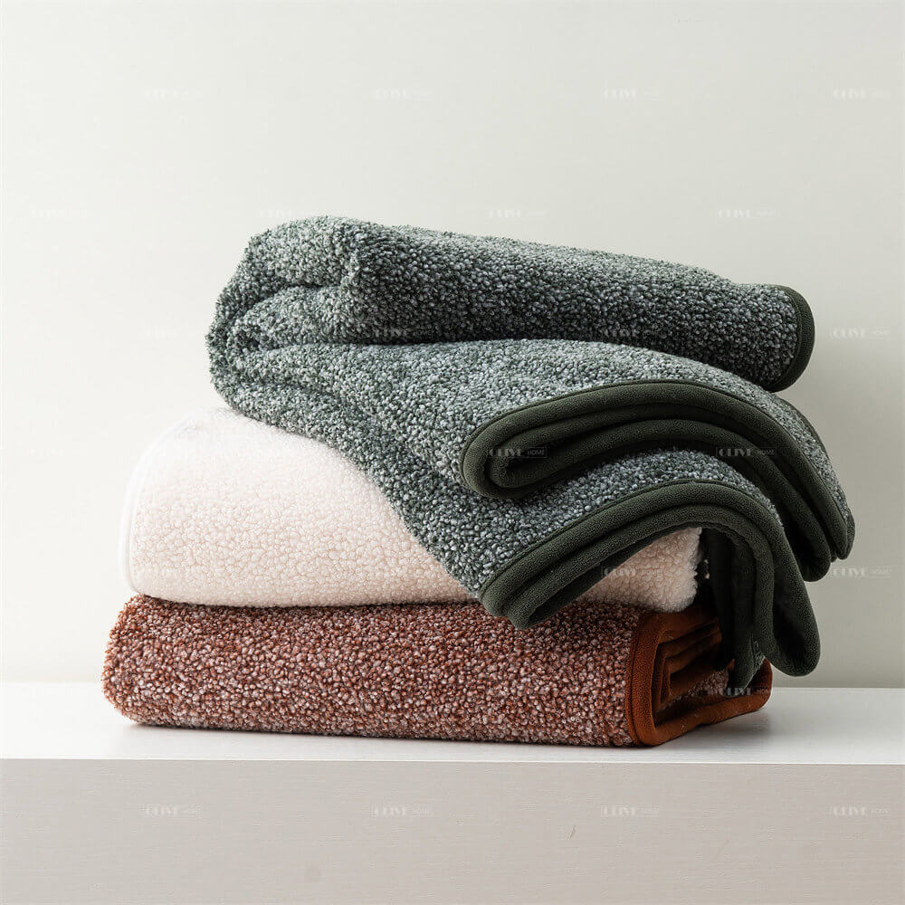 heathered teddy fleece blanket 6 1