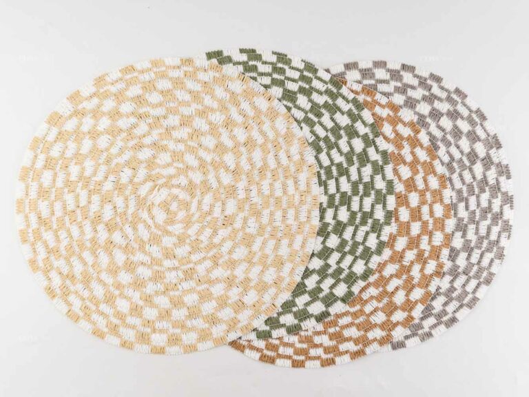 Natural Jute Braided Placemats Olive Home