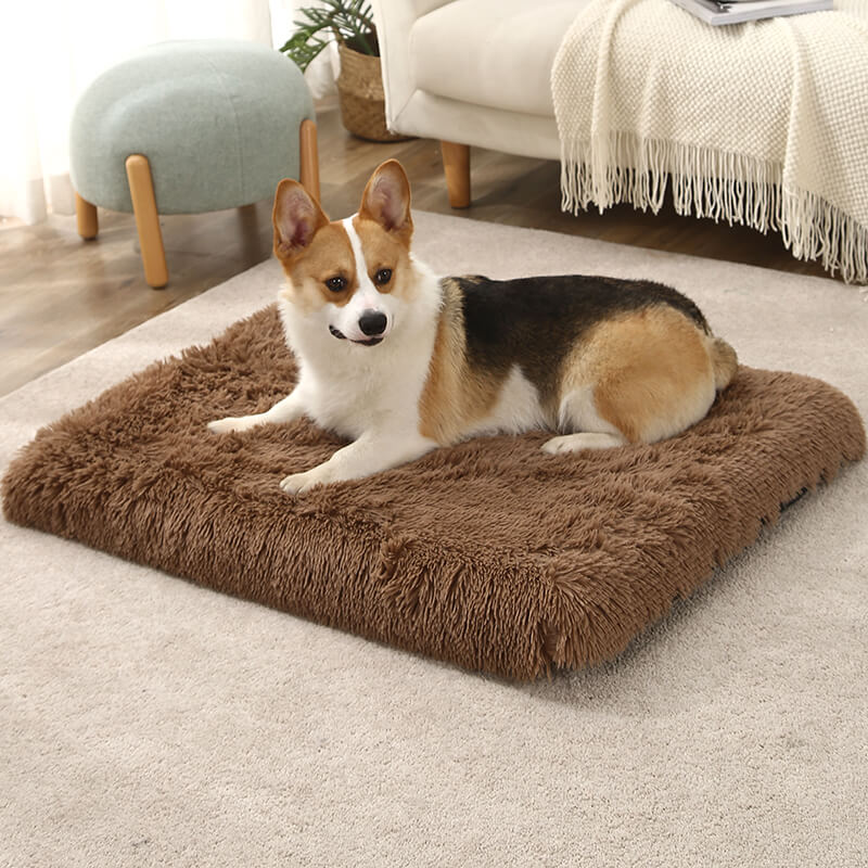 Large Fluffy Faux Fur Kennel Pad Dog Bed Crate Pad Mat 10 1