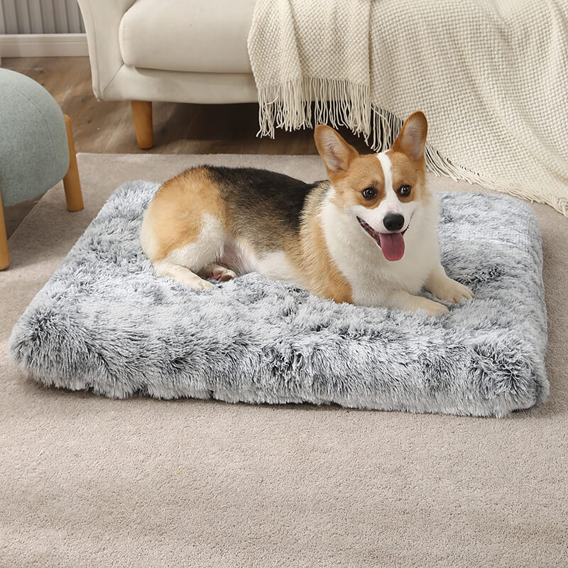 Large Fluffy Faux Fur Kennel Pad Dog Bed Crate Pad Mat 7 1
