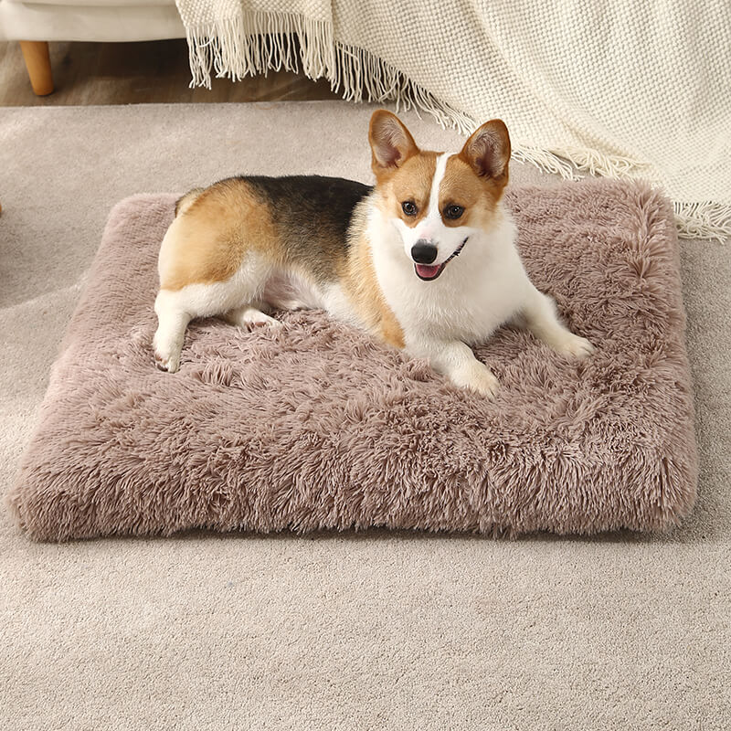 Large Fluffy Faux Fur Kennel Pad Dog Bed Crate Pad Mat 8 1
