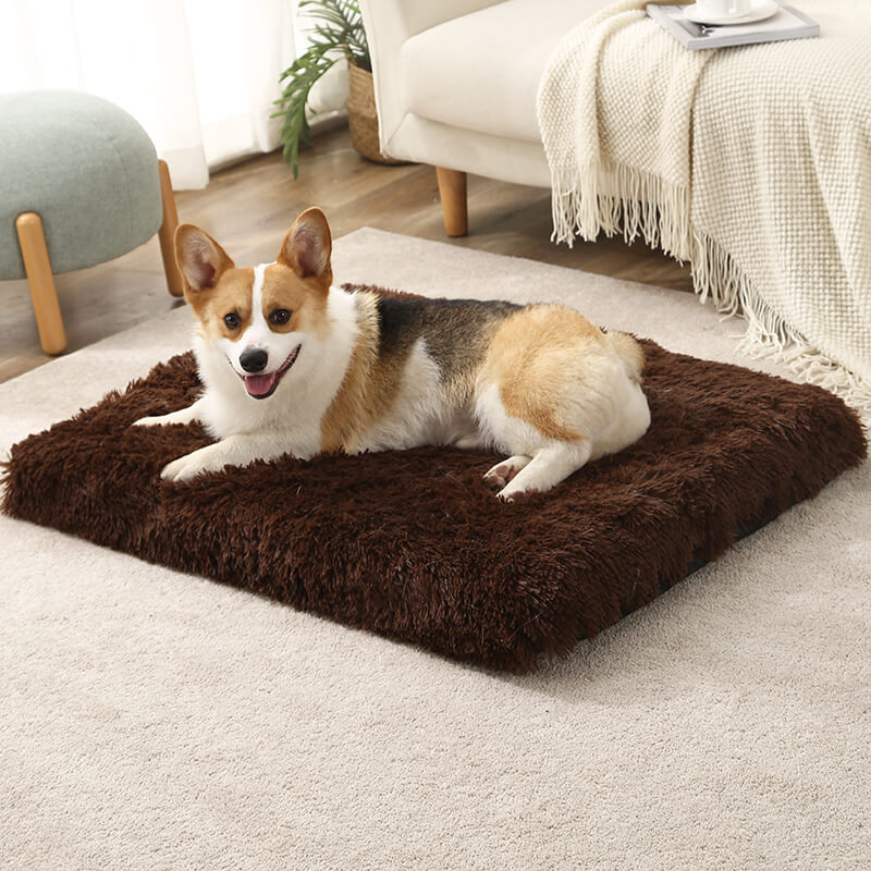 Large Fluffy Faux Fur Kennel Pad Dog Bed Crate Pad Mat 9 1