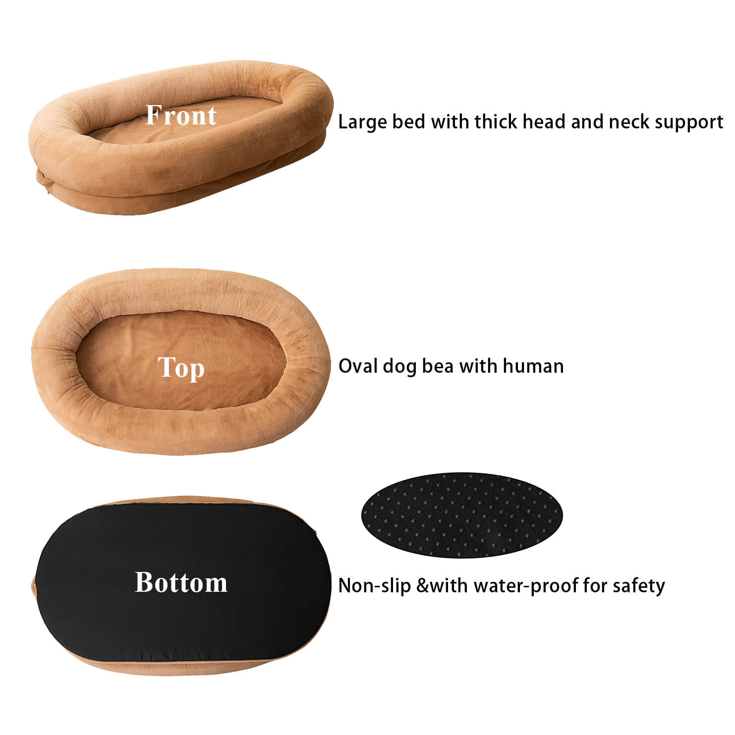 Large Human Dog Bed for Adult and Pets 3 1