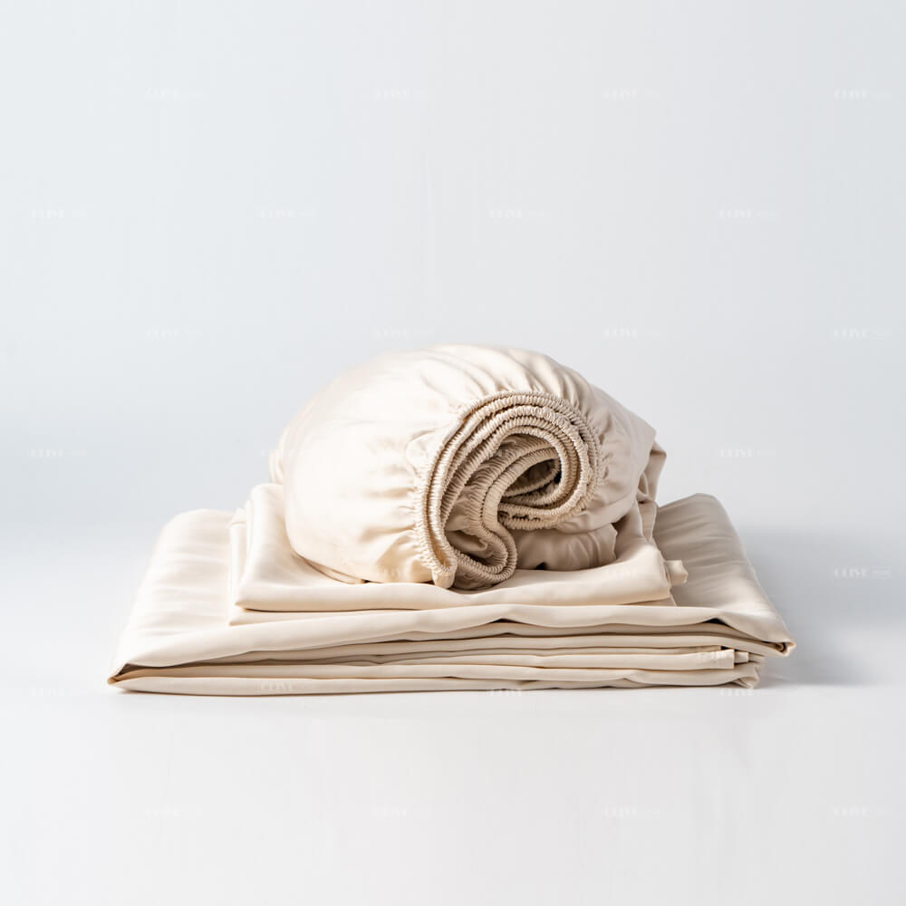 Small MOQ 100 Organic Bamboo Viscose Sheets Cooling Bamboo Lyocell Linen Blended Bedding 300TC Bed Set Home Textiles S YQJ001 41 1