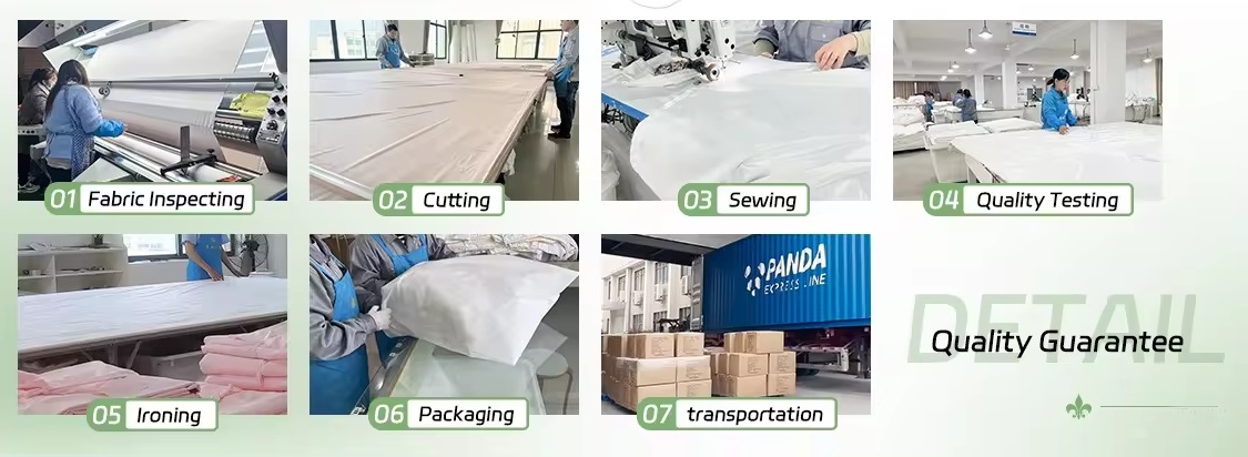 Home textile factory production line and quality guarantee