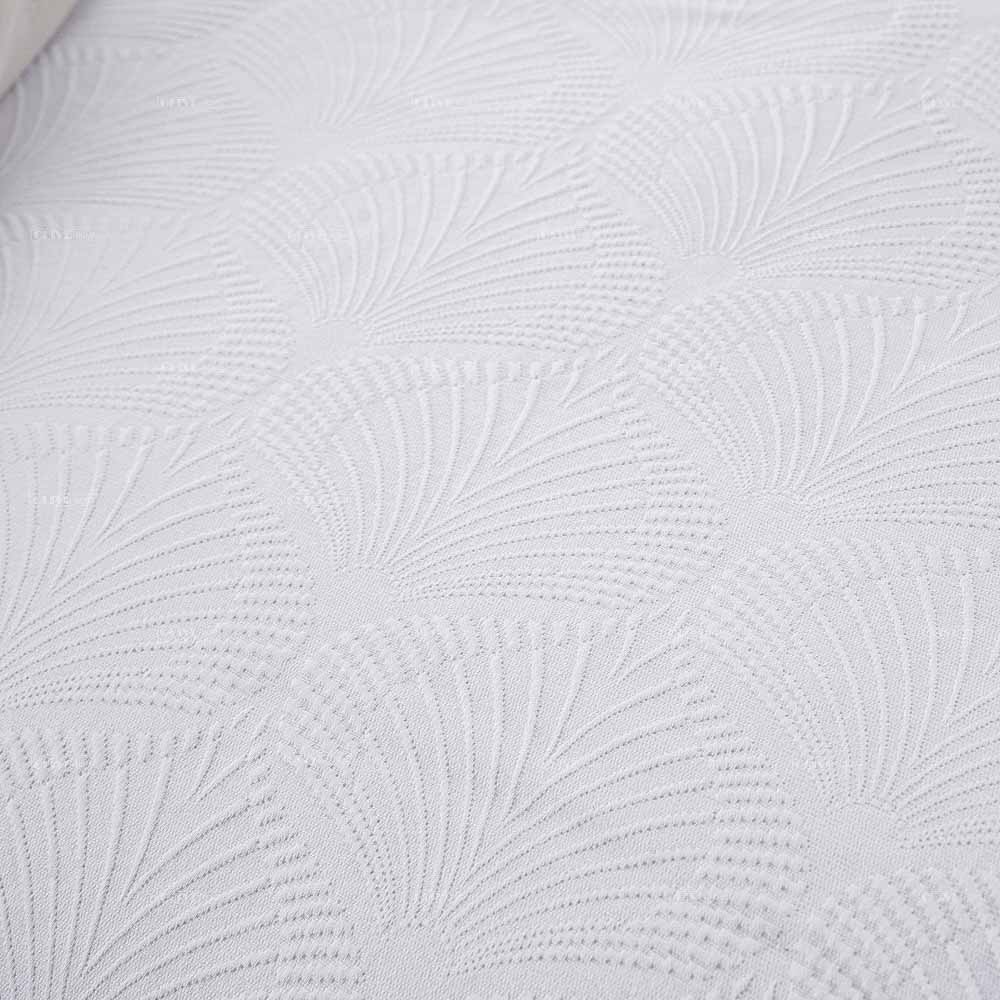 Cotton white matelasse duvet cover 8