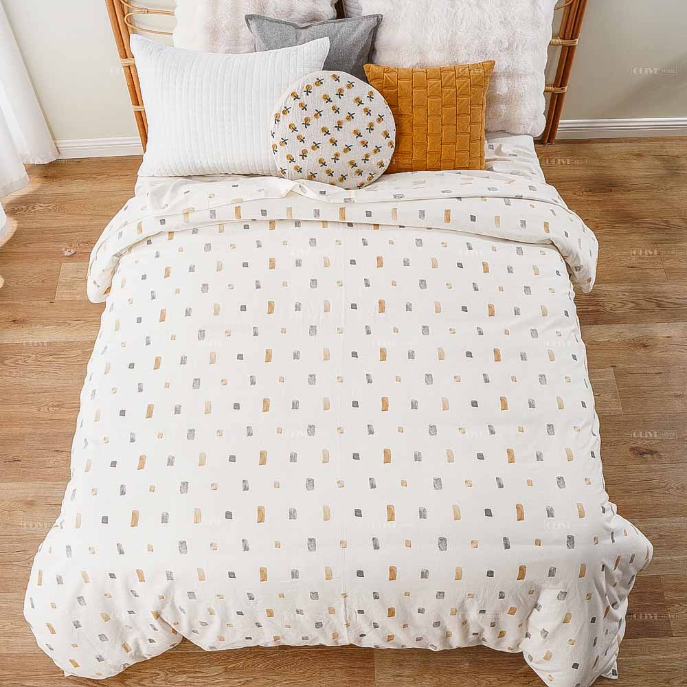Print Linen cotton duvet cover set 6 2